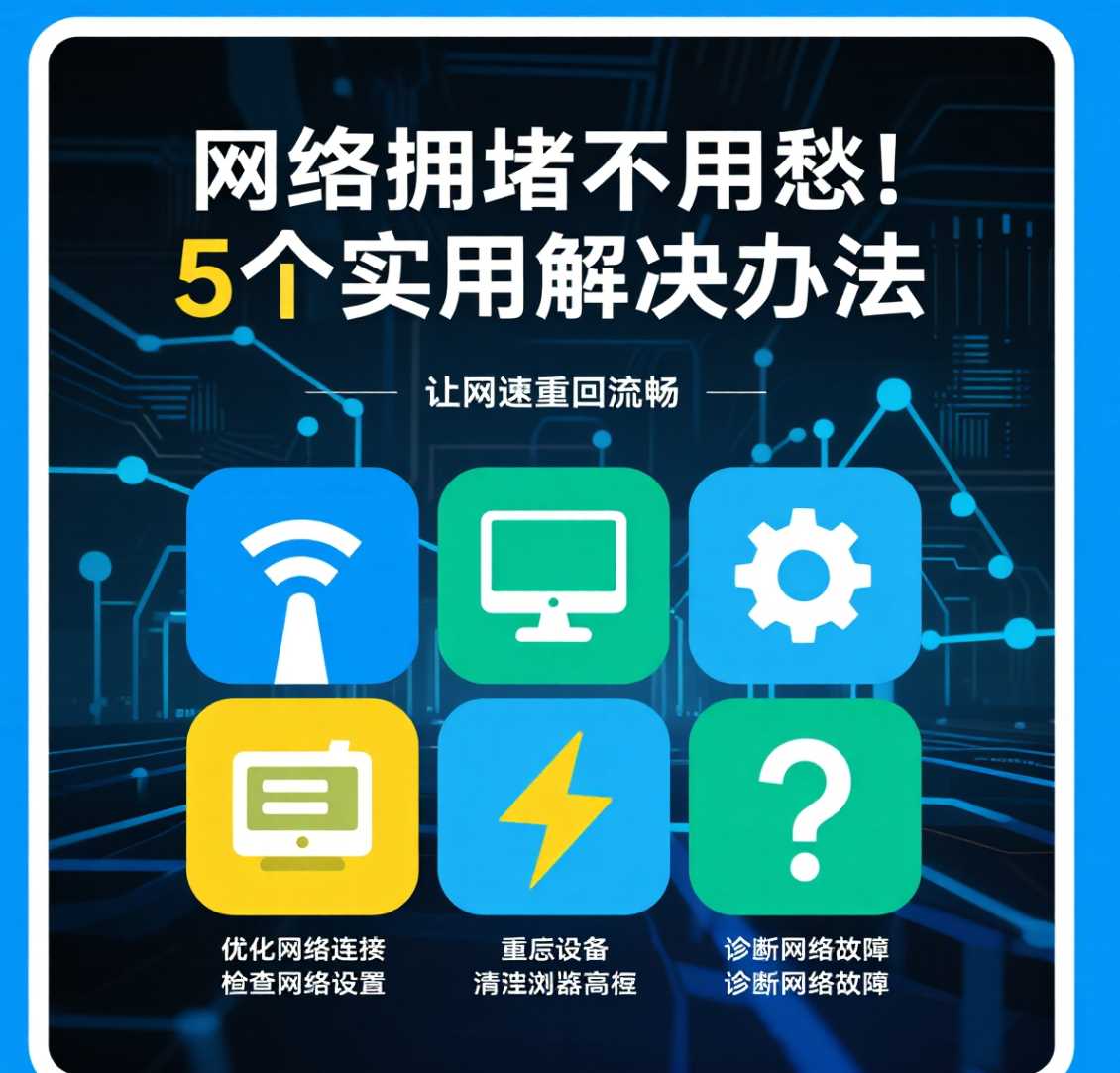 中牟在郑州网络拥堵不用愁！5 个实用解决办法，让网速重回流畅。